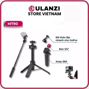 Ulanzi MT90 -Tripod CKA Quick-Release Dành Cho GoPro Hero, Insta360, DJI Osmo Pocket/Action/360