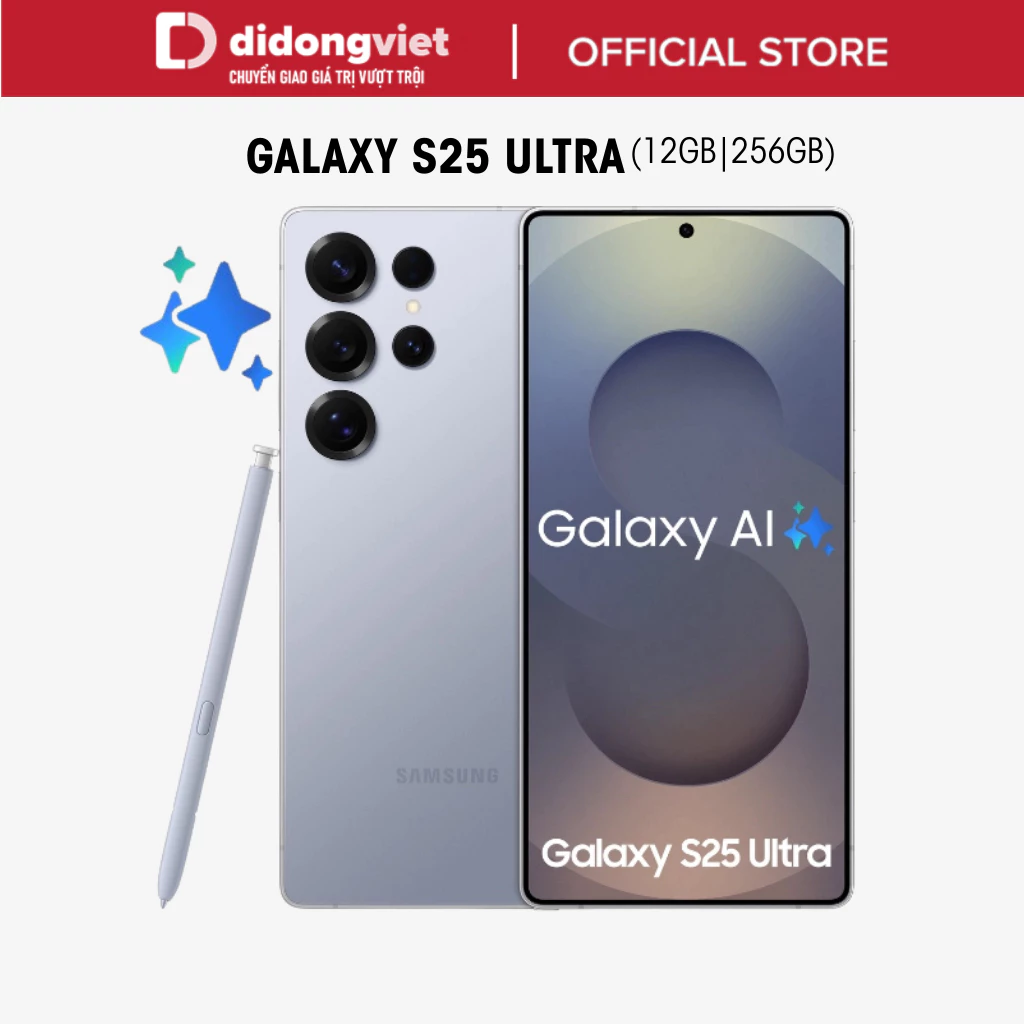 Điện thoại Samsung Galaxy S25 Ultra 5G 12GB | 256GB. Màn hình 6.9" 120Hz -Snapdragon 8 Elite- 5000mAh| BH 12 tháng