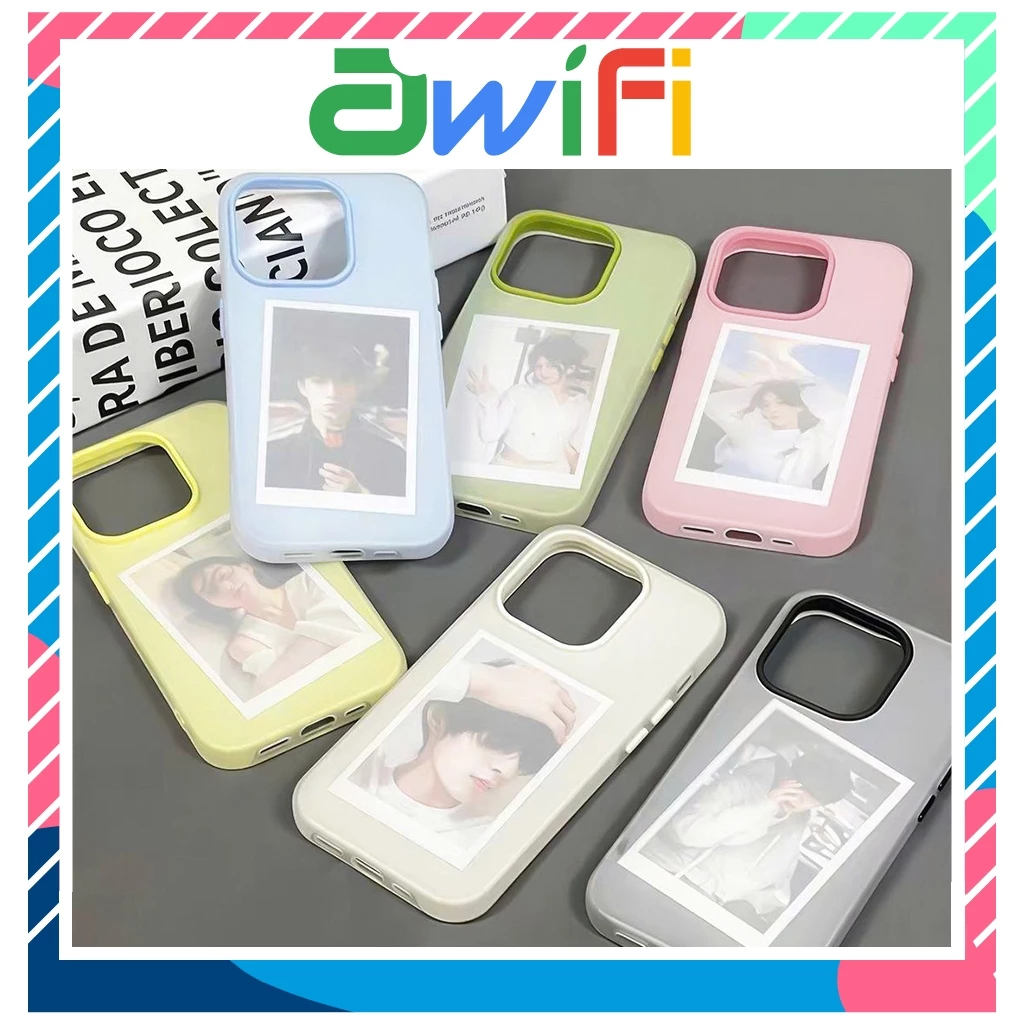 Ốp Lưng Iphone TPU Silicon 2 in 1 kẹo Pastel nhám 6/6s/7/8/plus/x/xs/11/12/13/14/15/16/17/pro/max/plus/promax-Awifi S2-5