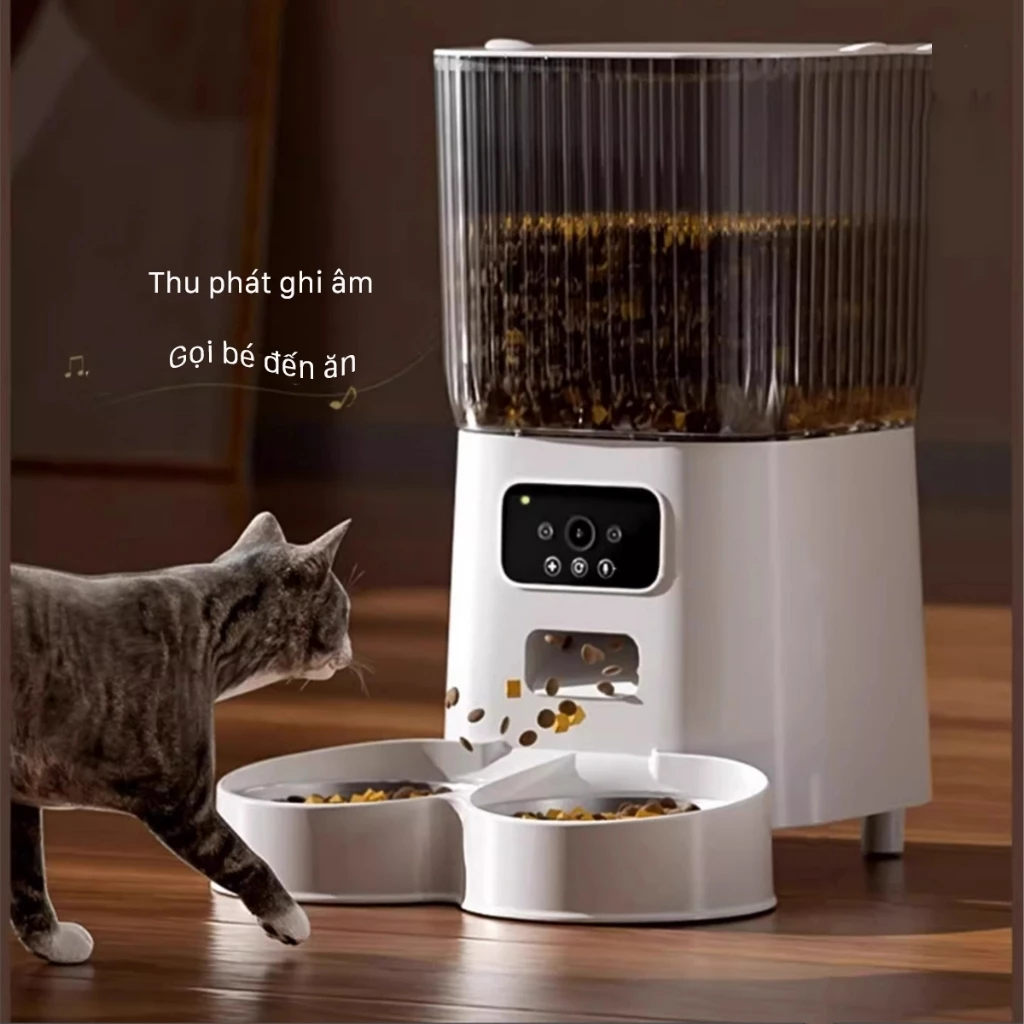 Máy Cho Ăn Mèo Tự Động 5L Có Camera - Quản Lý Qua Smartphone - Image 2