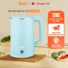 [KHO HCM, HN] Bình đun siêu tốc 2 lớp 1.8L màu xanh mint COMET - CM8226