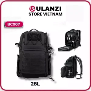 Ulanzi BC007 – Balo Máy Ảnh Du Lịch 28L – Phù Hợp Canon/Sony/Nikon - Thiết Kế Dây Đai