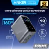Củ sạc nhanh Anker Prime 160W | 3 cổng USB-C | Màn hình cảm ứng | Hỗ trợ App | PowerIQ 5.0 - A2687