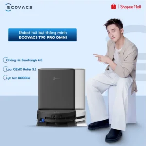 [KOLs] Ecovacs T90 PRO OMNI Robot hút bụi thông minh | Lực hút 30.000 Pa | AI Stain Detection 2.0 | BH 24 tháng