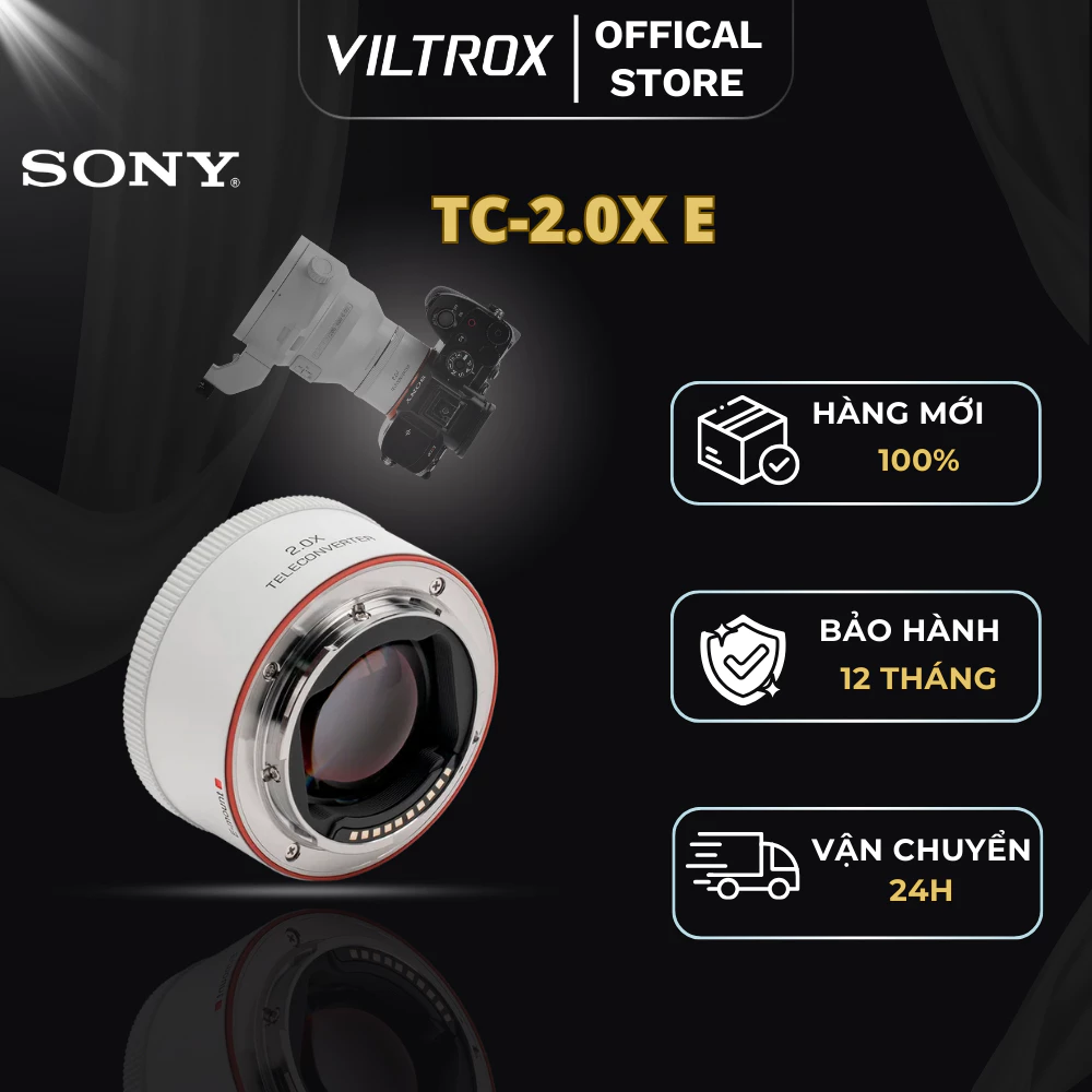 VILTROX TC-2.0X Teleconverter for Sony/Nikon, Nhân đôi tiêu cự 2×, giữ AF & EXIF - HÀNG CHÍNH HÃNG