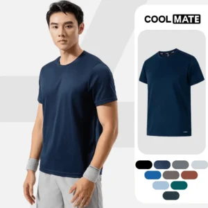 Áo thun nam thể thao tập Gym, Tennis, Pickleball Coolmate Basics thoải mái, thấm hút, nhanh khô
