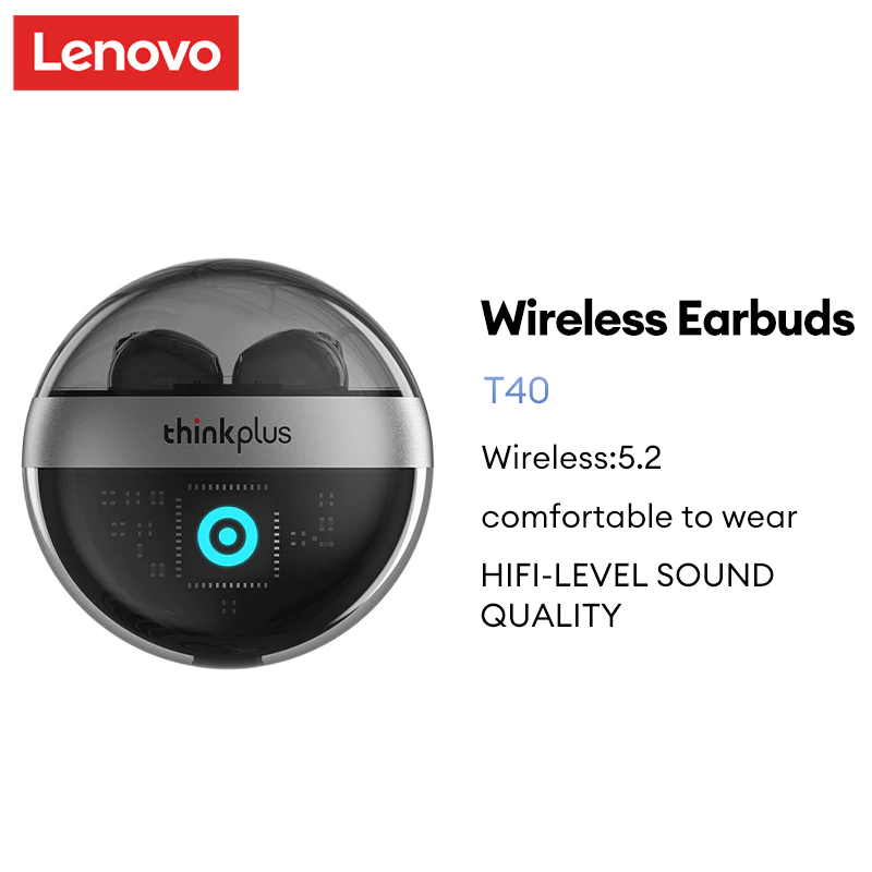 Tai nghe không dây Lenovo T40 bluetooth 5.2 chống ồn cao cấp