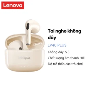 Tai nghe Bluetooth Lenovo LP40 Pro và LP40 Plus HD Stereo Chơi game có độ trễ thấp có Mic Music Bluetooth 5.3