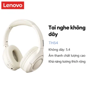 Tai nghe Bluetooth Lenovo TH54 Chơi game Độ trễ thấp Âm nhạc Giảm tiếng ồn Cảm ứng thông minh có Mic BT5.4