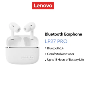 Tai nghe Bluetooth Lenovo LP27 PRO Thoải mái đeo Tai nghe chơi game có tuổi thọ pin siêu dài có micrô