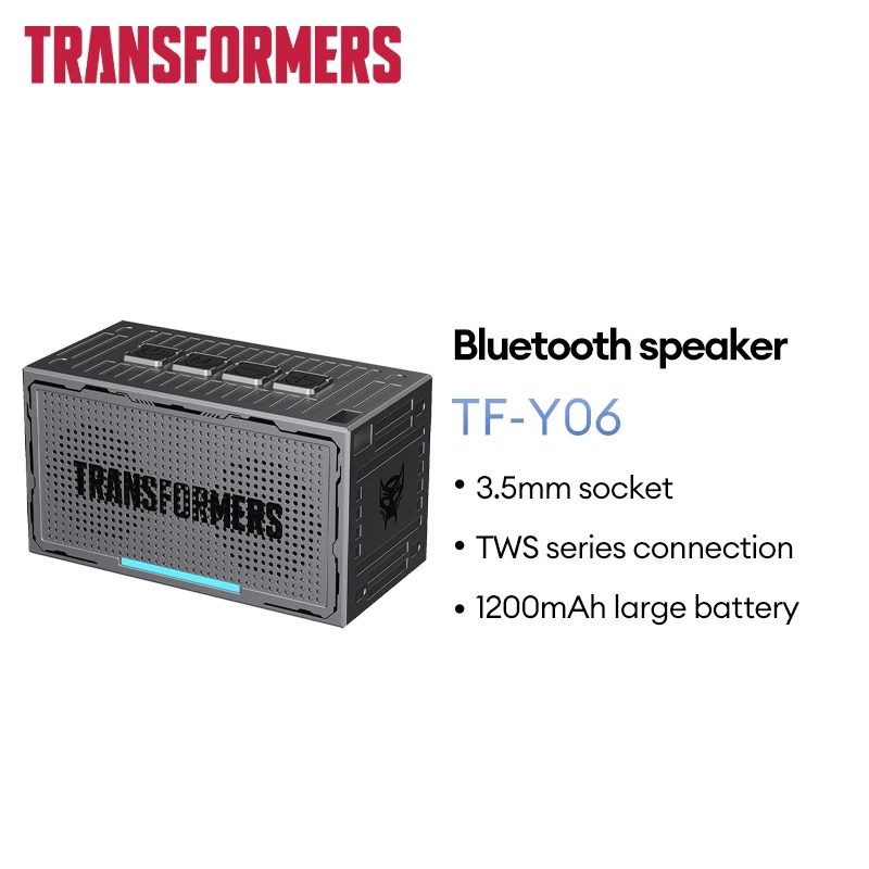 Transformers TF-Y06 Loa Bluetooth HD Chất Lượng Âm Thanh Ngoài Trời Di Động Độ Bền Mạnh Bluetooth 5.4