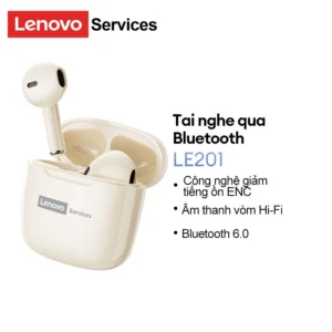 Tai nghe chơi game Lenovo LE201 Tai nghe Bluetooth Độ trễ thấp trong tai IPX4 Chất lượng âm thanh HIFI chống nước Bluetooth 6.0