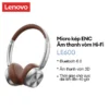 Tai nghe không dây Lenovo LE600 Tai nghe Bluetooth HIFI Stereo Pin dung lượng lớn có micrô BT 6.0