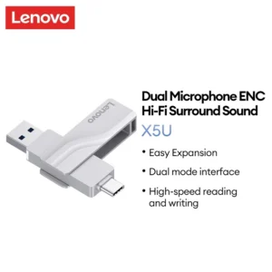 Ổ đĩa flash USB Lenovo X5U Type-C giao diện kép tốc độ cao ổ đĩa flash USB dung lượng lớn giao diện kép USB3.2 + Type-C 32GB 64GB