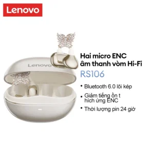 Lenovo RS106 Tai nghe Bluetooth kẹp tai mới không dây dẫn xương không khí chất lượng âm thanh cao giảm tiếng ồn thể thao tuổi thọ pin dài