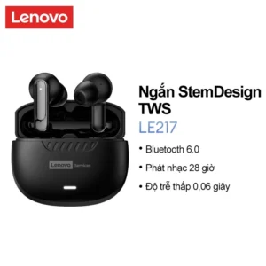 Tai nghe Bluetooth không dây đích thực Lenovo Le217 TWS Thiết kế thân ngắn, Phát lại âm thanh 28 giờ