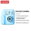 Máy ảnh in tức thì Lenovo DY34 9600W Pixel Ultra Clear Chụp liên tục 1080P Trò chơi xếp hình chụp ảnh độ phân giải cao và đèn LED âm nhạc Đầu ra 3 giây Camera di động