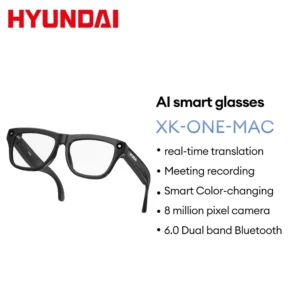 Kính thông minh Lenovo & Hyundai Xk-One-Mac AI Trí tuệ nhân tạo Thể thao Dịch thuật thời gian thực Thay đổi màu sắc thông minh Camera 8 triệu Pixel 6.0 BLE Hiệu quả Bluetooth băng tần kép