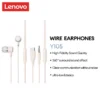 Tai nghe có dây Lenovo Y105 Hiệu ứng âm thanh HIFI Độ trễ thấp 360 ° Âm thanh vòm Micro độ phân giải cao Đồng bộ hóa âm thanh nghe nhìn Cuộc gọi rõ ràng