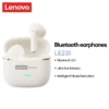 Tai nghe Bluetooth Lenovo LE231 TWS Chất lượng âm thanh HIFI Hiệu ứng âm thanh lập thể Độ trễ siêu thấp Khử tiếng ồn Độ phân giải cao Chống nước và chống bụi Bluetooth6.0
