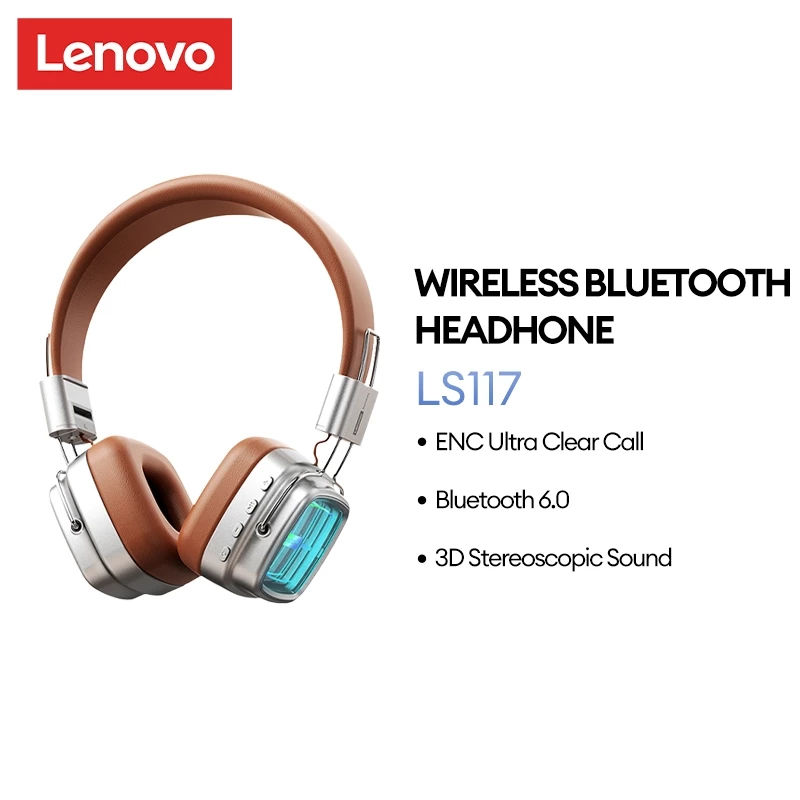 Tai nghe Bluetooth Lenovo LS117 TWS Chất lượng âm thanh HIFI Âm thanh toàn cảnh lập thể 3D Cuộc gọi độ phân giải cao Giảm tiếng ồn thông minh Bluetooth V6.0