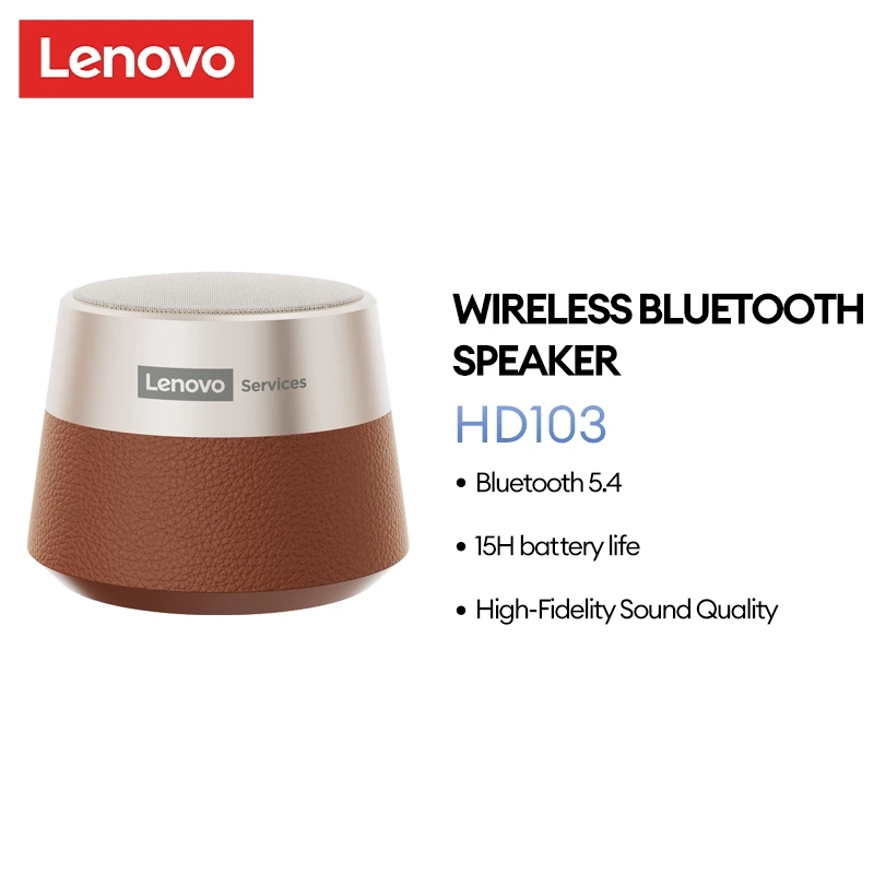 Loa Bluetooth Lenovo HD103 TWS Hi-Fi Stereo Loa di động dung lượng lớn Bluetooth 5.4