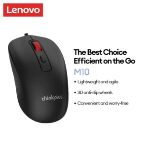 Chuột văn phòng dây Lenovo M10 Định vị chính xác Thoải mái Cảm giác tuổi thọ pin dài Cắm và chạy