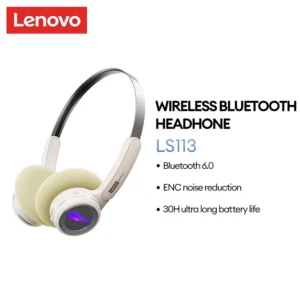 Lenovo LS113 Bluetooth Headhone HIFI Chất Lượng Âm Thanh 3D ENC Giảm Tiếng Ồn 30H Tuổi Thọ Pin Siêu Dài Bluetooth 6.0