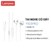 Tai nghe có dây Lenovo Y103 và Y103Pro Hiệu ứng âm thanh nổi cấp HIFI Giảm tiếng ồn Độ trễ thấp Micro độ phân giải cao