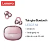 Tai nghe Bluetooth Lenovo LE302 AI Chất lượng âm thanh HIFI Dịch thời gian thực Đa ngôn ngữ Đi kèm với Trợ lý giọng nói Bluetooth 6.0