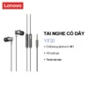 Tai nghe có dây Lenovo YF31 Chất lượng âm thanh HIFI Giảm tiếng ồn âm thanh với micrô độ phân giải cao Âm thanh vòm