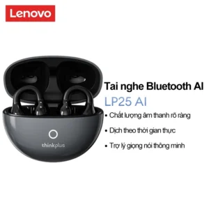 Lenovo LP25 Tai nghe Bluetooth AI dịch thuật thời gian thực đa ngôn ngữ, Âm thanh Hi-Fi, Trợ lý giọng nói thông minh, Bluetooth 5.4