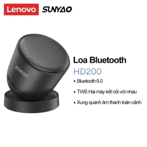 Loa Bluetooth Lenovo Sunyao HD200 | TWS Kết Nối Đôi, Âm Thanh Vòm Sống Động | Pin Khủng 800mAh | Chuẩn Bluetooth Mới Nhất