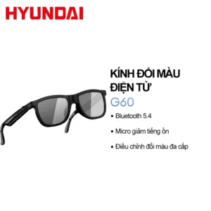 Kính không dây điện Lenovo & Hyundai G60 Micro kép Giảm tiếng ồn Hoạt động cảm ứng Nhẹ và thoải mái khi đeo kính đổi màu