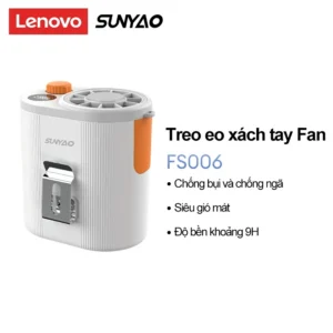 Lenovo Sunyao FS006 Eo Treo Quạt Chống Bụi Mát Gió Mạnh Độ Bền Dài Cổ Cầm Tay Treo Quạt Di Động