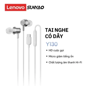 Tai nghe có dây Lenovo Sunyao Y130 Giảm tiếng ồn Micro HD Thiết kế công thái học