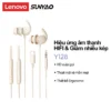 Lenovo Sunyao Y128 Tai nghe có dây ngủ HIFI Hiệu ứng âm thanh gốc gọi HD Thiết kế tiện dụng mềm mại và thoải mái