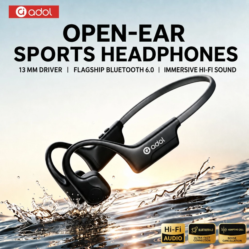 Tai nghe Bluetooth Asus Adol OWS-G152 ENC Giảm tiếng ồn HIF Âm thanh nổi toàn cảnh Chống bụi và IPX6 Bluetooth chống nước 6.0