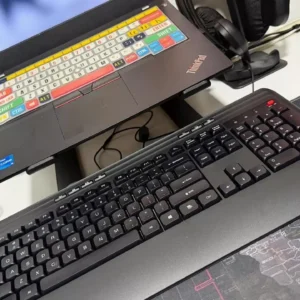 Bàn phím tông màu ánh sáng không dây Lenovo K320 Pro Kết nối không dây 2.4G Tiết kiệm năng lượng minh Cảm ứng thoải mái Nút tắt tiếng tuổi thọ cao