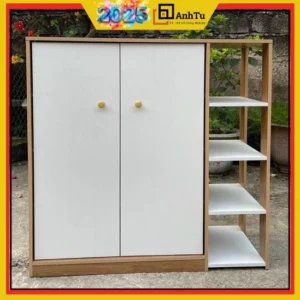 Tủ Giày Gỗ Có Cánh Đa Năng, Tủ Để Đồ Dùng Cá Nhân Giúp Sắp Xếp Không Gian, Kệ Giày Gỗ dễ dàng lắp ráp