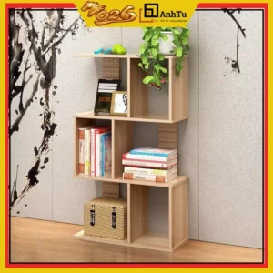 Kệ sách ziczac 3 thông minh, sang trọng, phù hợp cho mọi gia đình và căn phòng, kích thước đa dạng, màu sắc hiện đại