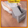 Hộp vải kệ sách tổ ong, kích thước chuẩn với từng ô trên kệ, màu ghi phù hợp cho 2 màu của kệ gỗ