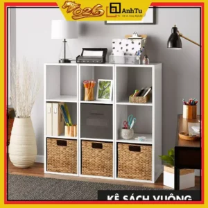 Kệ Tổ Ong 3 tầng, đa năng sử dụng, tiện lợi di chuyển, chất liệu gỗ công nghiệp MDF, kích thước 90x30x20cm