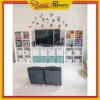 Kệ gỗ tổ ong hiện đại, là kệ đa năng tiện dụng dễ dàng di chuyển chất gỗ MDF dày 12mm dễ lắp ráp