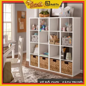 Kệ Tổ Ong 4 tầng đa năng, để sách vở, tủ quần áo, decor phòng khách phòng ngủ, kích thước 120x30x20