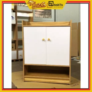 Tủ Kệ Giày cánh trắng , kệ giày thông minh sang trọng, chất gỗ MDF dày 12mm, kích thước 80x60x30cm (GỖ TỐT)