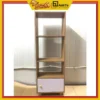 Tủ sách gỗ 4 ngăn mới, kệ sách đa năng chất gỗ MDF, kích thước 120x40cm