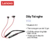 Tai nghe Bluetooth không dây đeo cổ Lenovo Y111 có micrô Tai nghe khử tiếng ồn Bass Thể thao Chạy bộ Tai nghe lâu trôi