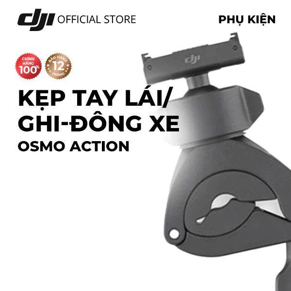 Kẹp tay láy ghi-đông xe đạp cho DJI Osmo Action phụ kiện cao cấp chính hãng