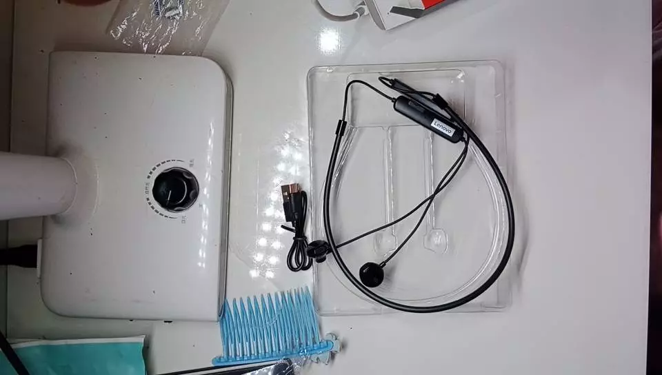 Tai nghe không dây Lenovo sh1 chống thấm nước ipx5 có nam châm đeo cổ và micro thích hợp cho cho ios android 5.0